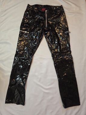 Dogpile Black PVC Vinyl Bondage Pants.